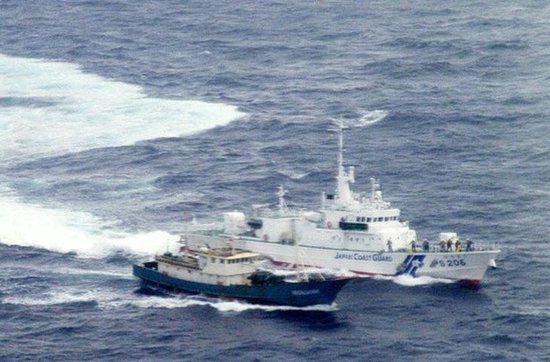 日本抓扣一艘中国渔船 船长已于17日被放还