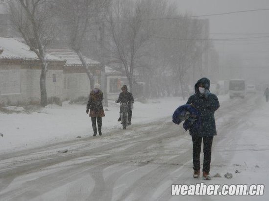 北方多地遭暴雪低温袭击 数省高速公路关闭(图)