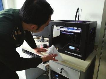 医院里的3D打印机。