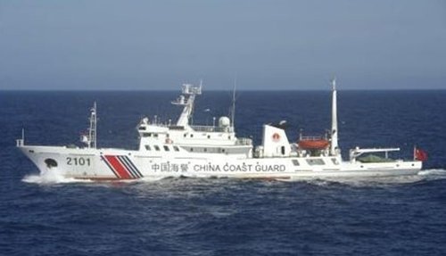 Day intermediary: 4 China sea alarm the boat adds coastal waters region to sail in Diaoyu Island