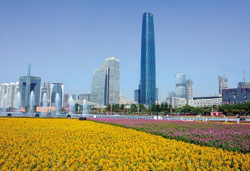 广州亚运期间耗资2.5亿元布置花卉景观(图)