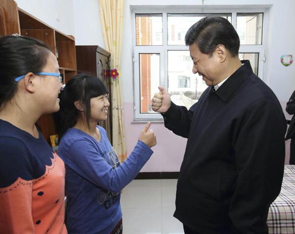 ϰ��ƽ������Ů��ѧ���&ldquo;���Ĵָ��&lsquo;��&rsquo;����һ����&lsquo;лл&rsquo;��&rdquo;