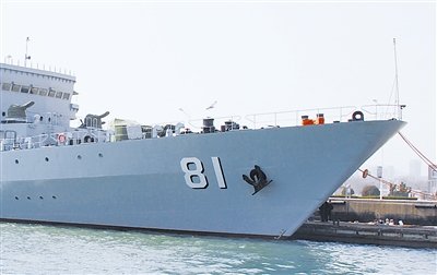 中国海军舰艇今天起采用新式舷号涂装方案