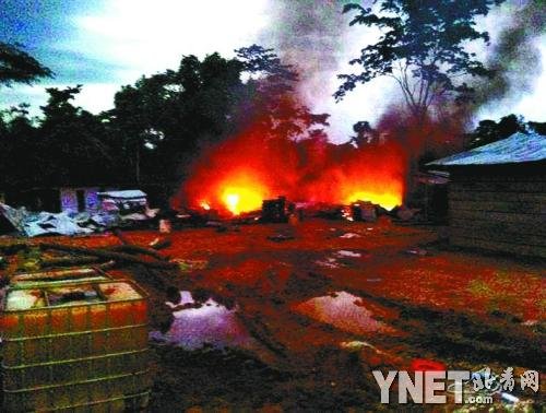 In June 2013, china collects golden person to reside a dwelling place to be burned. (
