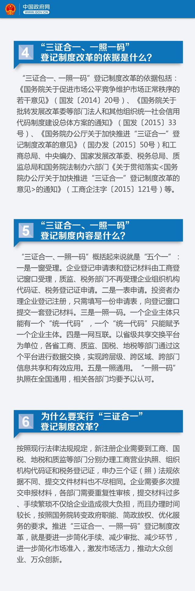 关于总理力推的“三证合一”