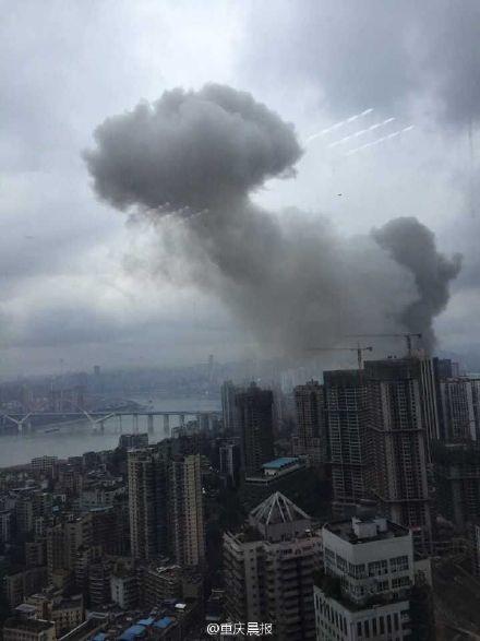 重庆观音岩一居民区发生火灾 火势较大(图)