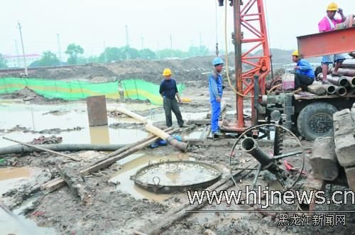 哈尔滨一施工现场地下50米探到疑似日军建筑
