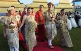 50对中国新人斯里兰卡办婚礼 总统发结婚证
