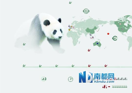 大熊猫留洋记:45只大熊猫现暂居海外