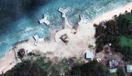 太平岛现大型神秘建筑 台湾“海巡署”回应(图)