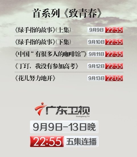 广东卫视大型励志类人物纪录片《追梦在路上》