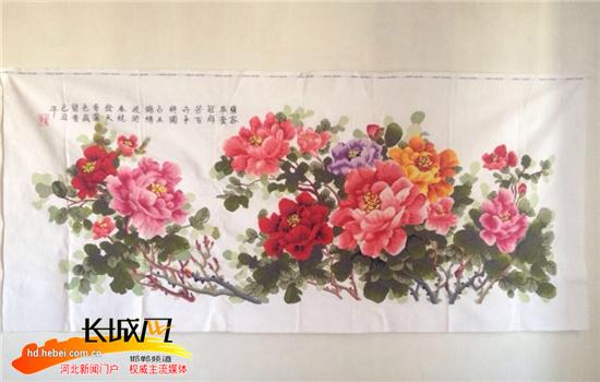 小薇母亲的十字绣作品