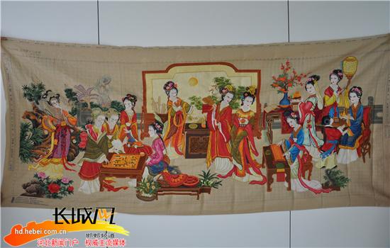 小薇母亲的十字绣作品