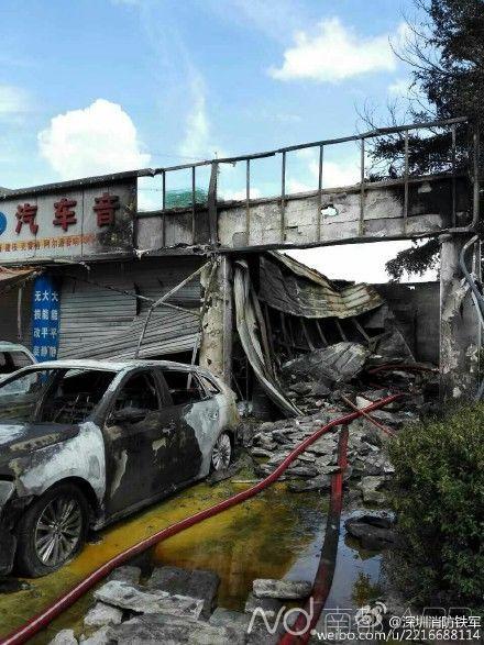深圳龙岗一汽修店爆炸致3人死亡 含1名儿童(图