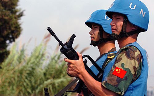 中国将首派战斗部队维和 外媒称系外交政策转