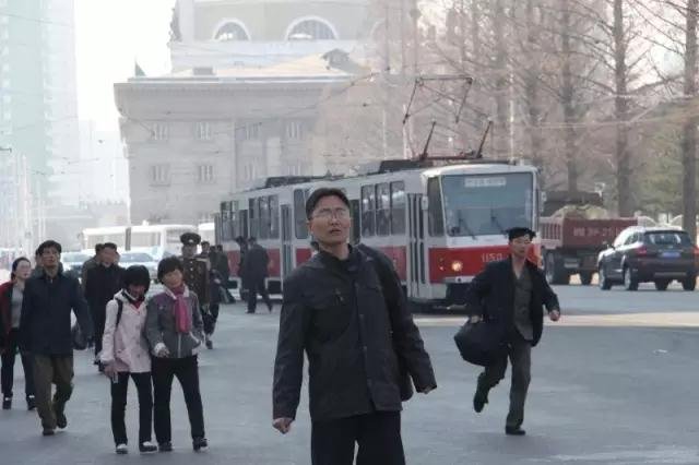2017年4月初,平壤街景。 2017年4月初,平壤街景。