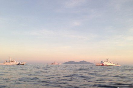 日方称4艘中国海警船再驶入钓鱼岛领海范围内
