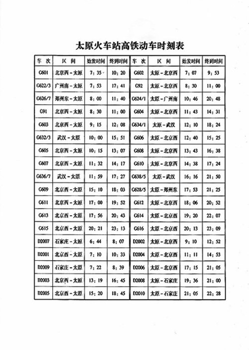 山西驶入高铁新时代(图)
