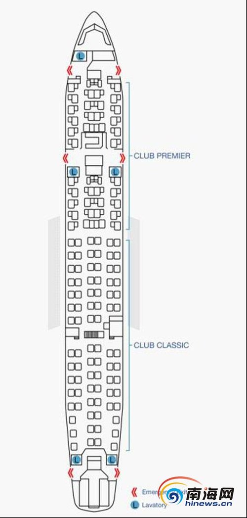 国航波音747座位图