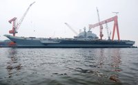 高清：中国国防部承认正在改造瓦良格号航母