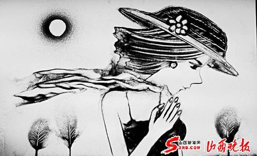 对父思念托沙画千抹万撒都是情(图)