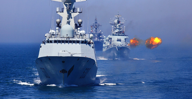 外媒:中国海军10月27日在南海举行军演