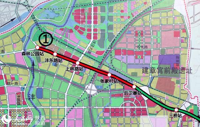 西安地铁1号线西咸新区段2019年将建成通车图片