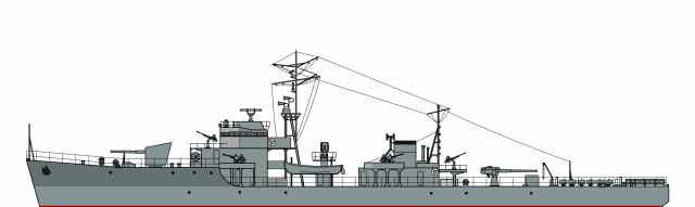 日本投降后,大批海防舰作为赔偿舰赔给中国,之后几经沧桑,1949年