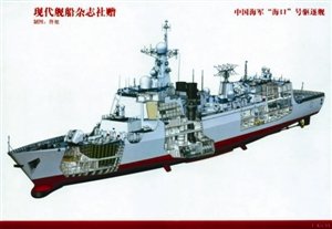 我国最新型驱逐舰服役 将充当东海舰队
