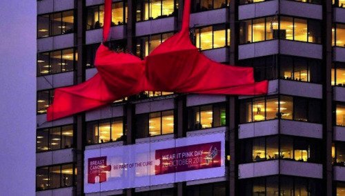 世界最大胸罩将拍卖+面积堪比两个网球场(图)