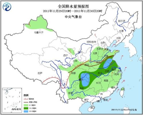 长江中下游局部降温可达12度 中东部将现降水