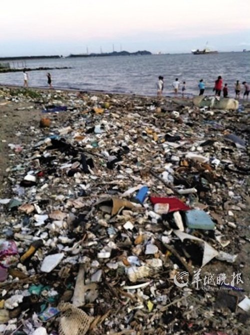 虎门唯一海滩惊现11吨垃圾_新闻_腾讯网