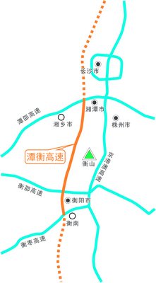 潭衡高速示意图.谭伟 制图