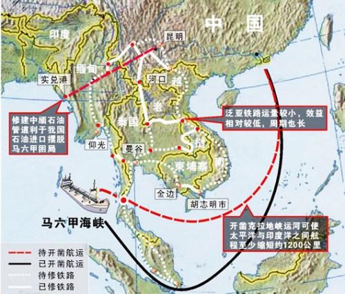 中国开始修建泰国克拉运河可避开马六甲海峡