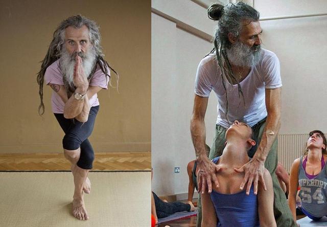 英国53岁男子被称最性感瑜伽教练 王妃妹妹拜师学艺