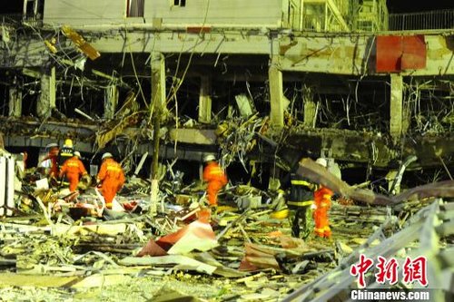 山西朔州饭店爆炸致3死消防战士在救援一线牺牲