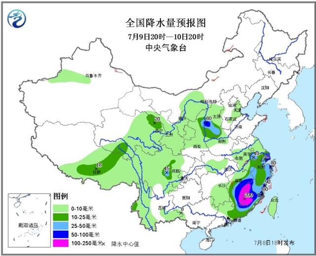 “尼伯特”9日中午前后登陸福建龍海到福清一帶