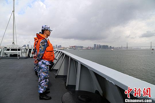 长白山舰起航 参加中泰海军陆战队联合训练