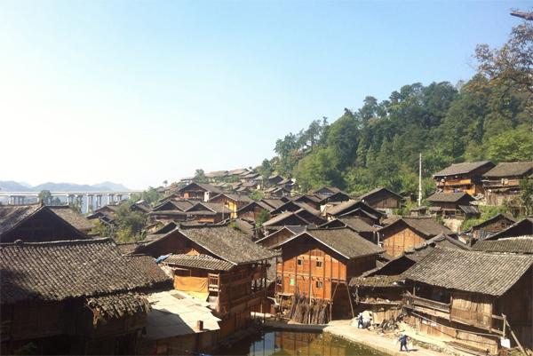 贵州300多年历史侗寨失火房屋全被烧毁(图)