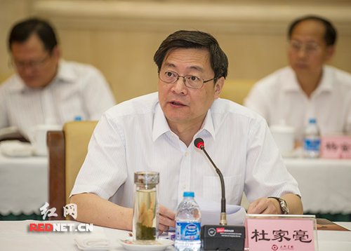 湖南省委副书记、省长杜家毫主持首发式并讲话。