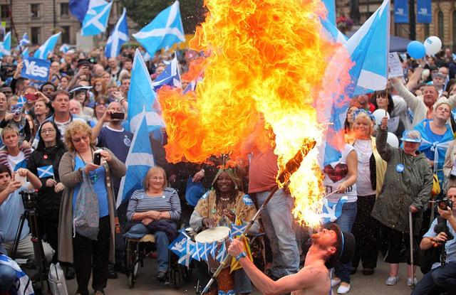 苏格兰独立运动最后一日：百感交集 内心忐忑