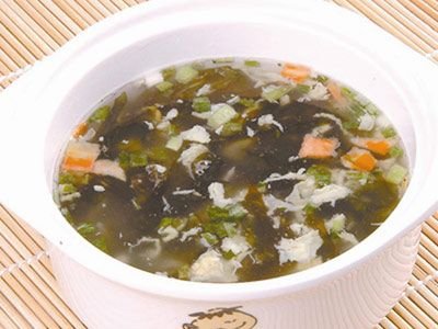 紫菜瘦肉汤,延年益寿.
