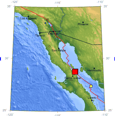 北京时间今晨6时55分墨西哥曾发生6.5级地震
