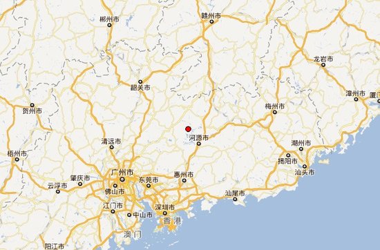 河源地震多地有感 震中距广州约160公里