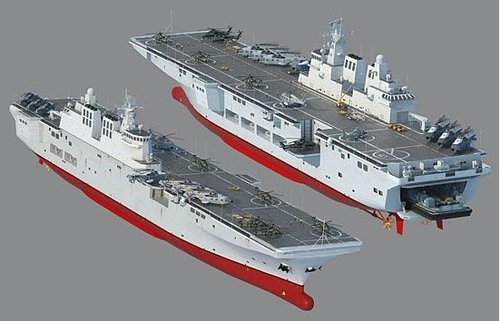媒体称中国081两栖攻击舰将开工 排水量2.2万吨