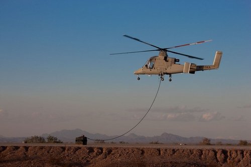 美军K-MAX无人直升机将继续部署在阿富汗战场