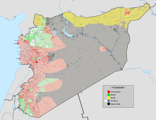 库尔德人对叙利亚未来谁掌权兴趣不大,他们更希望的是独立建国.图片