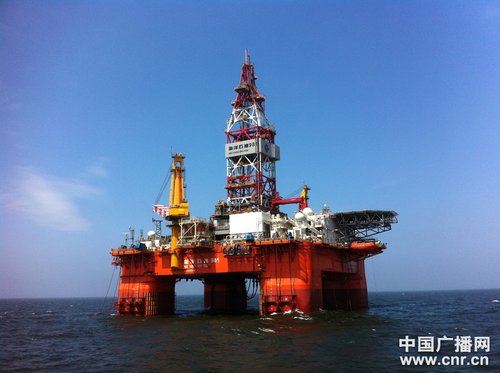 中國深水鉆井平臺在南海首鉆成功 歷時4年準備