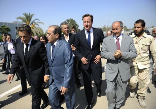 英首相法总统同日到访利比亚 多国轮番访问(图)