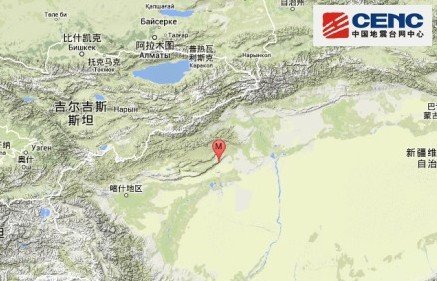 新疆柯坪县发生5.3级地震 震源深度9千米